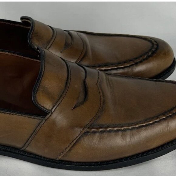 Allen Edmonds Randolph Brown Walnut Leather Penny Loafers Shoes Sz 13 B USA Made main image 6